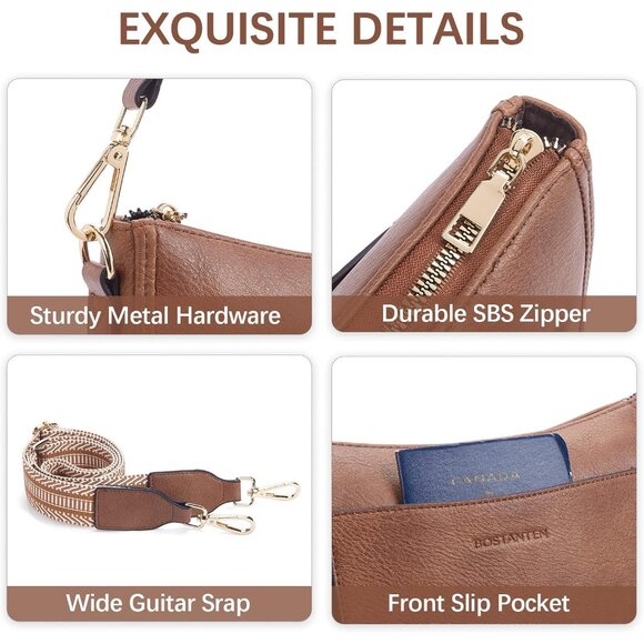 Fashionable Vegan Leather Crossbody Bag for Women - Versatile Style and Comfort - Picture 5 of 8